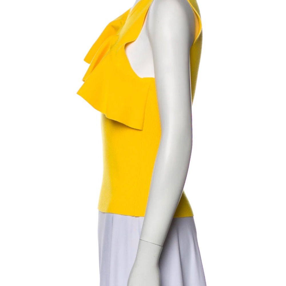 A.L.C. Yellow Ruffle Top - Picture 2 of 4